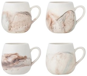 Tazze in set color crema in gres 4 pz 250 ml Lyre – Bloomingville