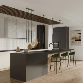 Lampadario verde Fideus – Sollux