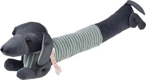 Paraspifferi per porta verde/grigio 17x76 cm Sausage Dog – Rex London