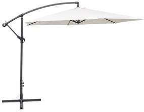 Vidaxl Ombrellone A Sbalzo Da Giardino 3 M Bianco Sabbia /