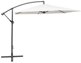 Vidaxl Ombrellone A Sbalzo Da Giardino 3 M Bianco Sabbia /