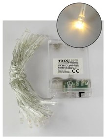 Catena natalizia LED 20xLED/2 funzioni 2,4m bianco caldo