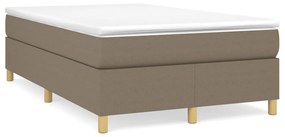 Giroletto a molle con materasso tortora 120x190 cm in tessuto