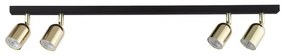 Faretto TOP 4xGU10/10W/230V nero/oro