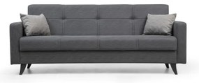 Divano letto 3 posti KORFU grigio scuro