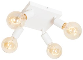 Faretto moderno bianco quadrato 4 luci - Facil