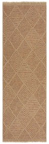 Passatoia da esterno in colore naturale 80x230 cm Nora Diamond - Flair Rugs