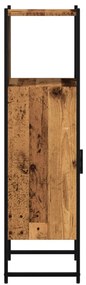 Armadietto bagno legno antico 33x33x120,5 cm legno multistrato