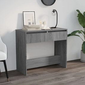 Tavolo Consolle Grigio Sonoma 89x41x76,5 Cm İn Acciaio /