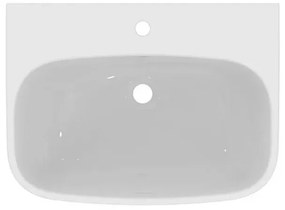 Lavabo Ideal Standard 55 cm con colonna in ceramica lucida I.Life A