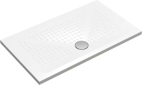 Piatto doccia in ceramica PUNTO bianco L 120 x L 70 x H 3.5 cm lucido