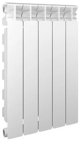 Radiatore acqua calda EQUATION 600/100 in alluminio 4 colonne, 5 elementi interasse 60 cm, bianco