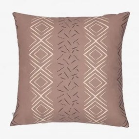 Federa per cuscino quadrata in cotone (60x60 cm) Tadjou Style Marrone - Sklum