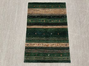 Loribaft Tappeto 120x80 Verde (Iran) Annodato A Mano