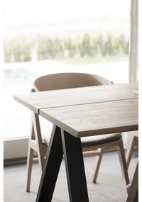 Tavolo da pranzo pieghevole con piano in rovere 170x100 cm Carradale - Rowico