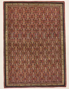 Isfahan Tappeto 220x160 (Iran) Annodato A Mano