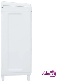 vidaXL Pattumiera da Giardino con 3 Sacchi Grigio Scuro 65x38x102 cm