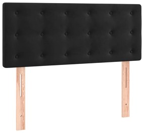 Testiera nera 100x5x78/88 cm in velluto