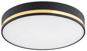 Argon 7041 - Plafoniera AMORE 2xE27/15W/230V diametro 35 cm nero/oro