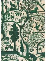 Mindthegap Carta da parati The Enchanted Woodland - Green/ Taupe