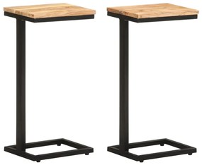 Tavolini Laterali 2 Pz 31,5x24,5x64,5 Cm Massello Dacacia /