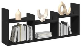 Mobile A Parete 100x18x40 Cm Nero İn Legno Multistrato /
