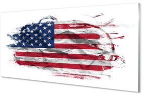 Quadro acrilico Flag degli Stati Uniti 100x50 cm