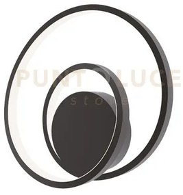 Applique a parete led lieve nera 20w 2720lm cct 3000k 4000k 6500k 3...