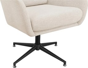 Poltrona in velluto bianco Vanessa - Støraa