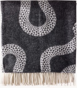 Coperta in lana merino fatta a mano Eden