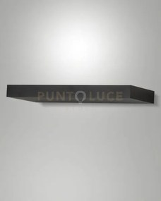 Guia applique nera l.32cm a led 3000k - 36w - 5092 lm ip20