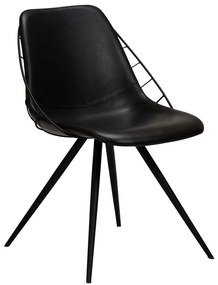 Sedia da pranzo in similpelle nera Sway - DAN-FORM Denmark