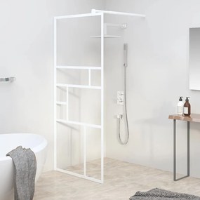 Parete Per Doccia Walk İn 90x195 Cm İn Vetro Esg Bianco /