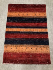Loribaft Tappeto 120x80 Rosso (Iran) Annodato A Mano