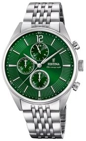 Orologio Uomo Festina F20285/8 Verde Argentato