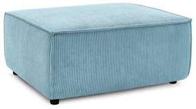 Poggiapiedi color menta con rivestimento in velluto a coste Nihad – Bobochic Paris