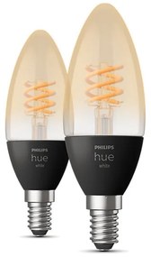 SET 2xLED Lampadina Dimmerabile Philips Hue WHITE FILAMENT E14/4,5W/230V 2100K