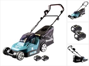 Tosaerba a batteria Makita dlm 432 T2 36 v (2x 18 v) 43 cm senza spazzole + 2x batterie da 5,0 Ah - senza caricabatterie