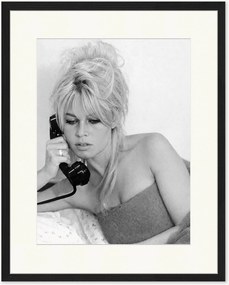 Foto incorniciata fatta a mano Brigitte on The Phone