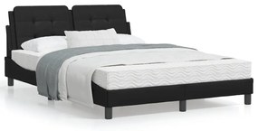 Giroletto Con Luci Led Nero 120x200 Cm İn Similpelle /
