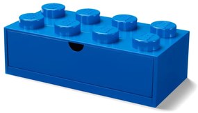 Scatola da tavolo blu con cassetto , 31 x 16 cm - LEGO®