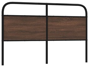 Testiera Rovere Marrone 150 Cm İn Acciaio E Truciolato /