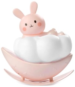 ONLI - LED Luce notturna ricaricabile per bambini NUVOLINA LED/2,5W/5V coniglietto/rosa