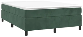 Giroletto a molle verde scuro 140x190 cm in velluto