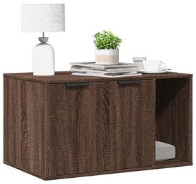 Recinto Lettiera Gatti Rovere Marrone 80x50x45 Cm İn Truciolato /