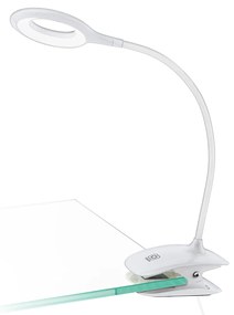 Lampada Da Tavolo Moderna Cabado Policarbonato Bianco Led Integrato 1,6W