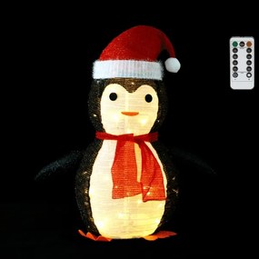 Aigostar - LED decorazione di Natale per esterni 50xLED/3xAA 0,7m IP44 pinguino