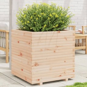 Fioriera Da Giardino 70x70x72,5 Cm İn Legno Massello Di Pino /
