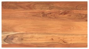 Piano tavolo 120x60x2,5 cm rettangolare legno massello acacia