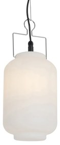 Lampada da esterno a sospensione bianca 20 cm con spina IP44 - Pion